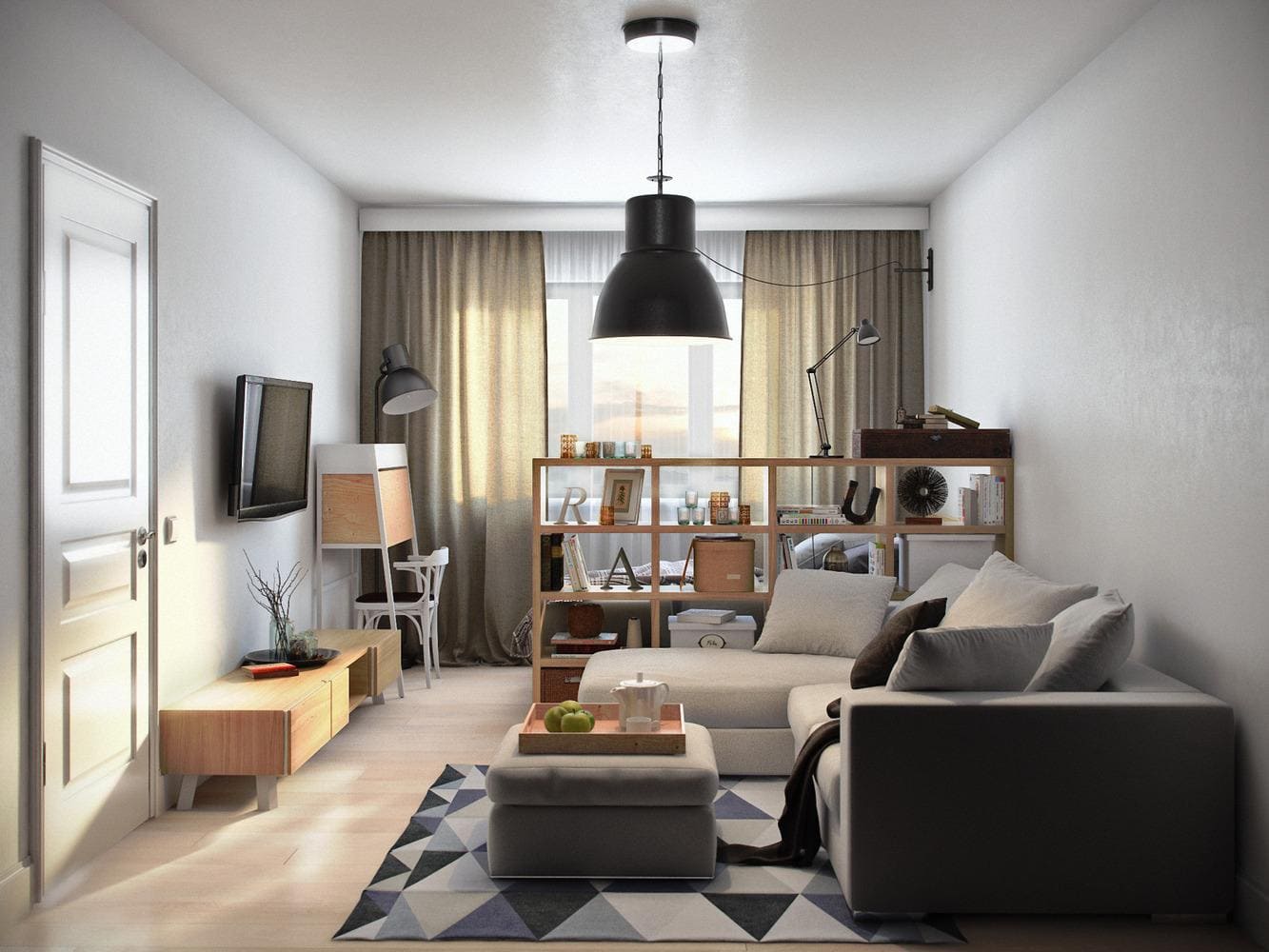 25 фото интерьера однушки – дизайны однокомнатных квартир