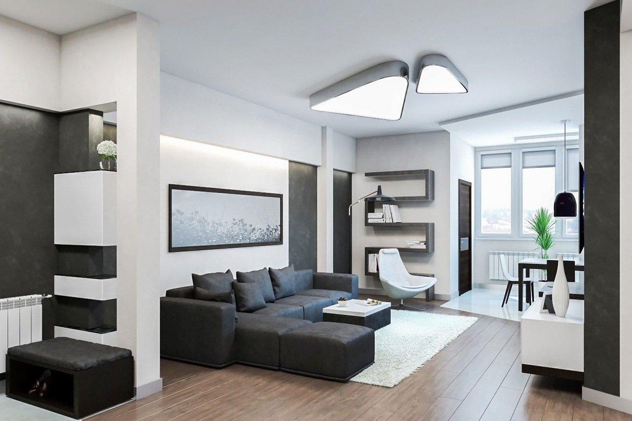 Дизайн интерьера двухкомнатной квартиры по кв. метрам комнат